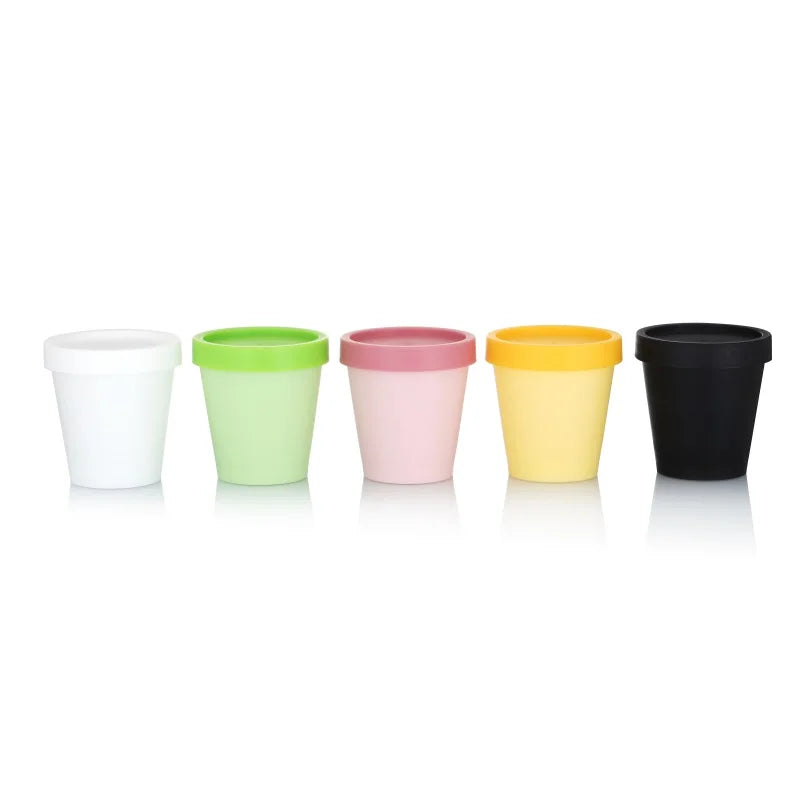 Factory Direct Sales 50g 100g 200g Empty PP Plastic Scrub Jars Wide Mouth Lotion Cream Jar for Body Facial Care