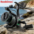 [Germany Stock] Rooblinos RF Left Hand Spinning Reel 5.2:1 Gear Ratio Aluminum Alloy Body Stream Fishing 5 Bearings