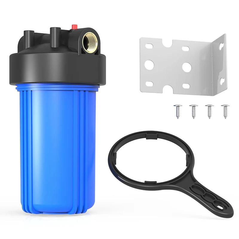 Large Blue Reverse Osmosis Water Cartridge Filter Housing 10 Inch Made of Polypropylene for Osmosis