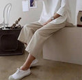 S-3XL New Pencil Pants Women's New Cotton Linen Pants Student Loose Linen Casual Pants