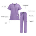 42168 Hot Sell Custom Logo OEM Quick-dry Spandex Nurse Uniform Olive Sets Printed Fabric Unisex Hospital Use