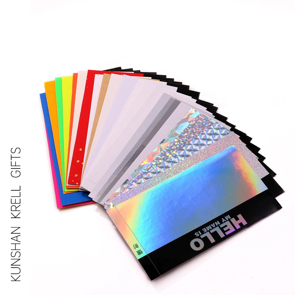 Different Printing Sticker Process Sample Laser Waterproof Reflective Sticker