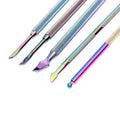 Cuticle  Nipper Double Sided Dead Skin Push Remover Manicure Nail Care Tool