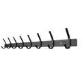 Black Stainless Steel Wall Hooks 8 Hooks Coat Hook