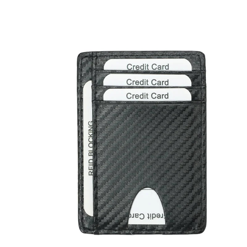 New Ultra-Simple Traditional Multi-Slot Microfiber Leather Card Holder
