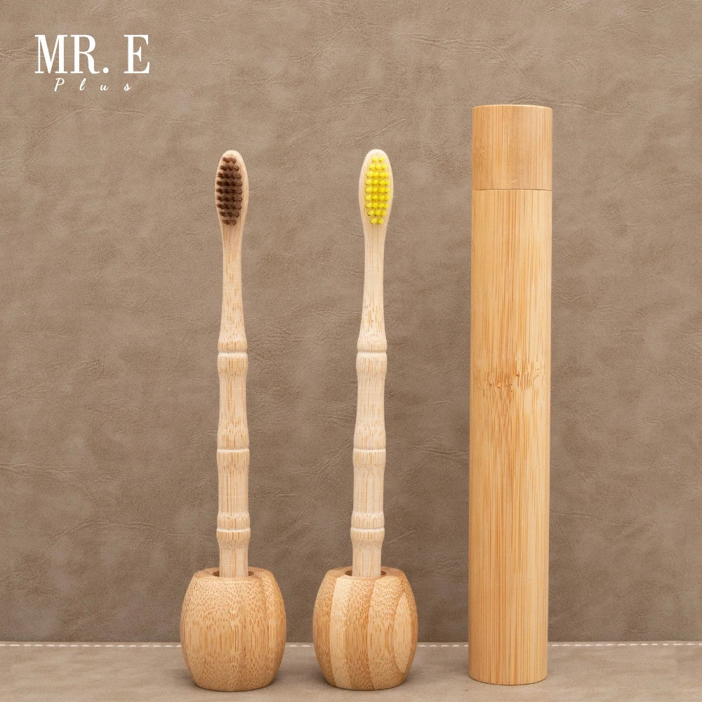 Wholesale MR.E Biodegradable for Handle Charcoal Toothbrush Custom Logo Soft Nylon Bristles Disposable Eco-Friendly Dental