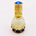 15ml European Middle East Patented Metal Beautiful Fairy Glass Essential Oil Fancy Attar Perfume Bottle Factory Fancy Essential
