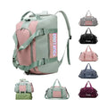 Wholesale Fashion Large Capacity Waterproof Travel Camping Gym Sport Duffel Bag Zipper Letter Overnight Shoes Compartment