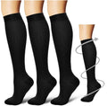 Custom Sport Black Compression Socks Athletic Socks for Men Women