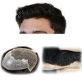 French Lace Breathable Wholesale 100% Human Hair Q6 Base Toupee for Men Indian Men Hair Toupee Wig