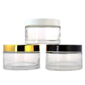 Wholesale 5-100g Transparent Glass Cream Bottles Empty Bottles Frosted Face Cream Bottles Sealed Eye Cream Dispensing Bottles