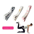 New Custom Long Fabric Leopard Printed Resistance Band for Yoga Fitness Sports Elastic Band