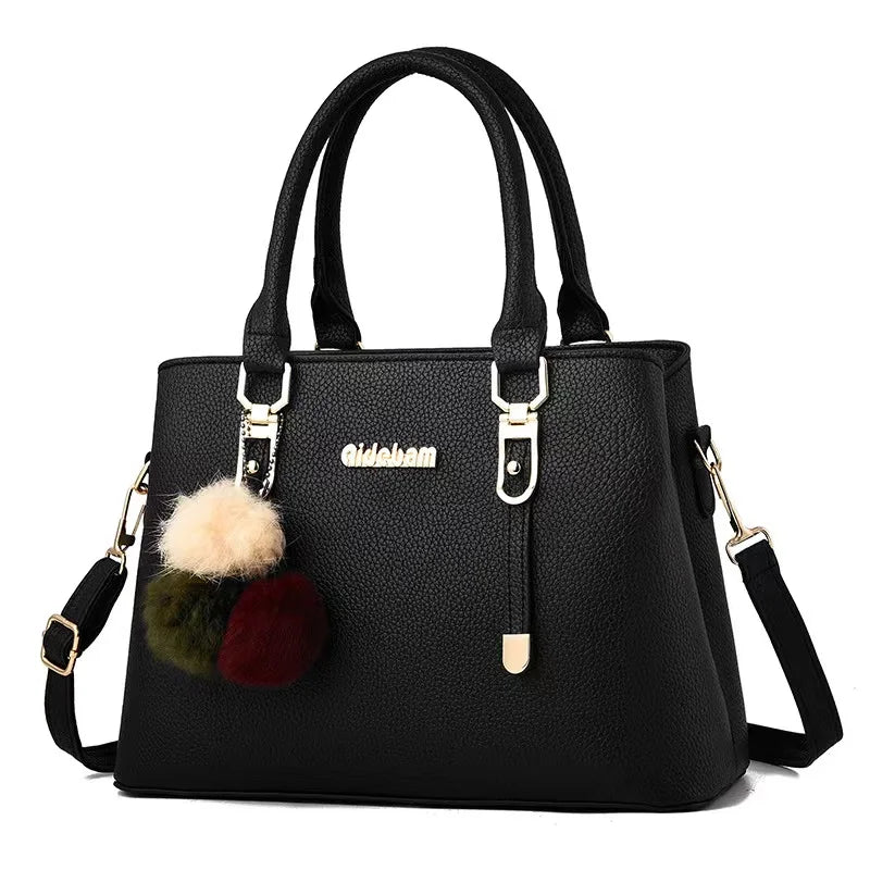 2026 Small Leather Bulk Buy Stylish New Korean Version  Crossbody Shoulder Fur Handbags for Women