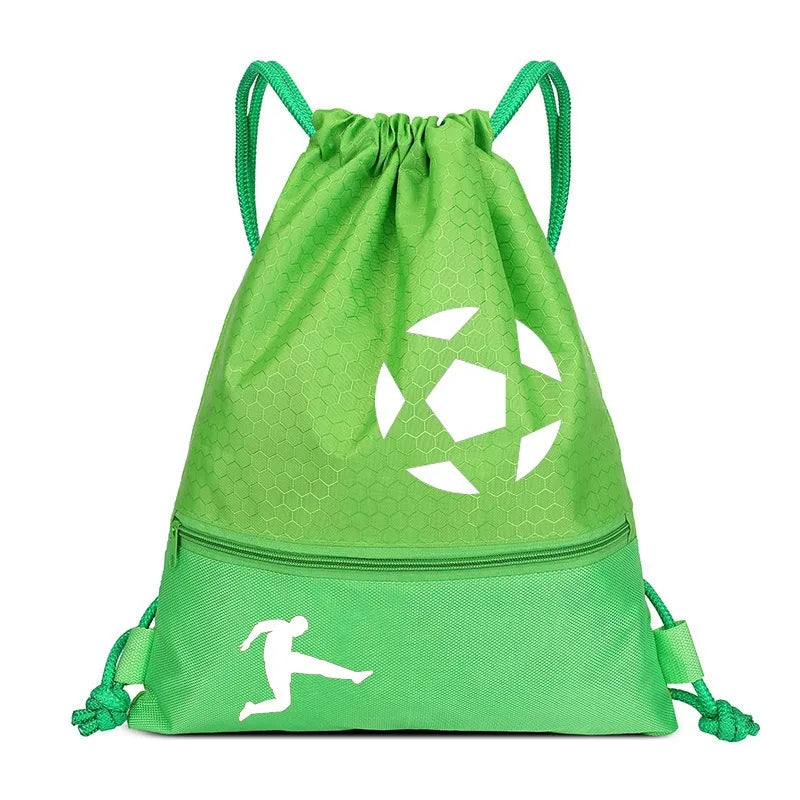 Thick 420d Oxford Gym Sport Zipper Backpack Marathon Custom Logo Promotional Drawstring Gym Cinch Bag With Zipper Pocket