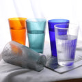 Large Capacity Hand Blown Lead Free Eco-Friendly Heat Resistant Borosilicate Glass Customized Color 500ml Water Fruit Juice Cup