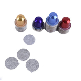 OEM 37mm Food Grade 8011 Aluminum Foil Eco-friendly Coffee Capsule Sticker Customized Color Logo RC-37 Model for Brewing Coffee