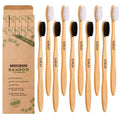 Eco-friendly Toothbrush with Soft Charcoal Bristles Custom Logo Natural Organic Bamboo Handle Biodegradable Affordable