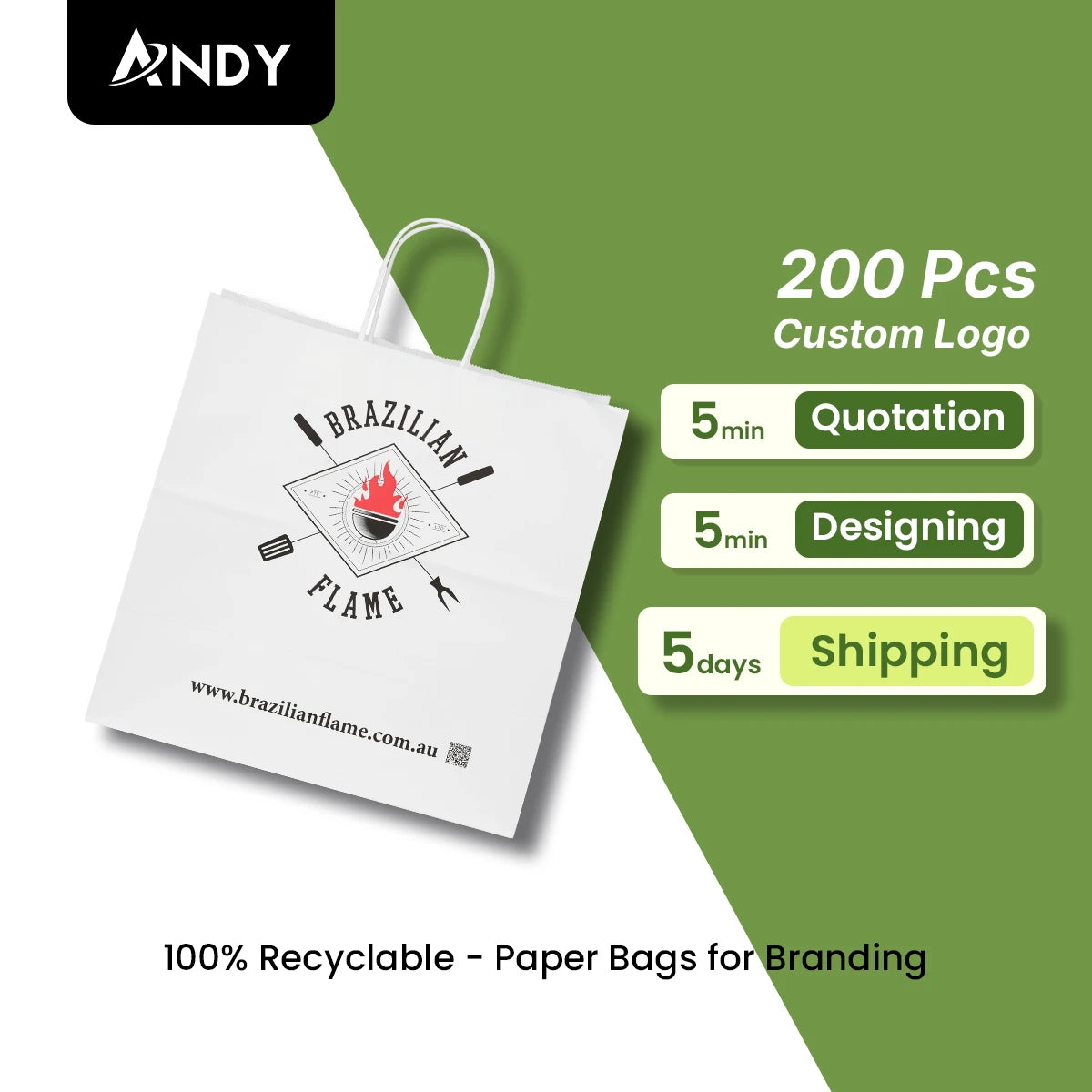Customizable Recycled Luxury Logo Paper Bag for Packaging Shopping Wedding Gifts Classic for Household Restaurant Supermarkets