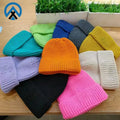 Wholesale Knitted Beanies with Custom LOGO Designer Acrylic Warm Skully Winter Wool Hat Multicolor Embroidery Outdoor Print