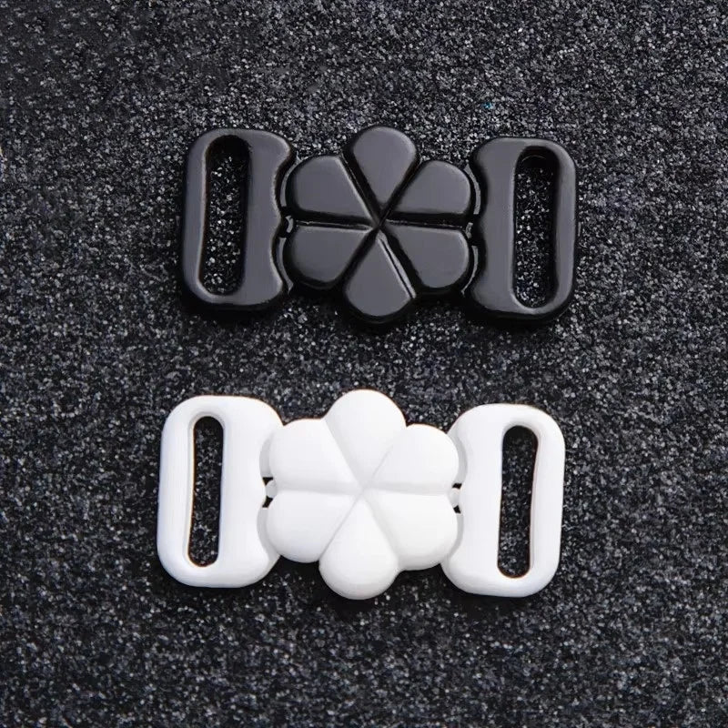 Deepeel CN311 10/15mm DIY Sewing Clothing Accessories Swimsuit Underwear Adjustment Buckle Plastic Resin Front Closure Clip