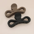 For Plastic Simple Bath Hair Grip Women Girls Solid Color Hair Claw Clip Non Slip Clamps