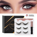 Wholesale Magnetic False Eyelash Magetic Lashes Private Label and Custom Magnetic Eyelashes Kit with Magnets Eye Lashes Eyeliner