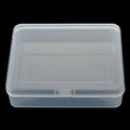 Empty Rectangular Clear Plastic Storage Containers Box with Hinged Lid