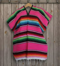 Wholesale Assorted Party Carnival Mping rainbow Mexican Serape Adult Poncho for Sale