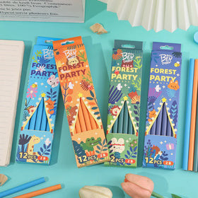 Wholesale Creative Back to School Gifts Kids Cartoon Animal Forest 12pcs 2b Pencil Set