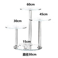 Popular Highly K9 Crystal Glass Wedding Home Decoration Cake Flower Wedding Plate Candle Holders