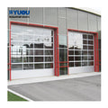 China Factory Selling Good Price Full View Tempered Glass Garage Doors with Pedestrian Door