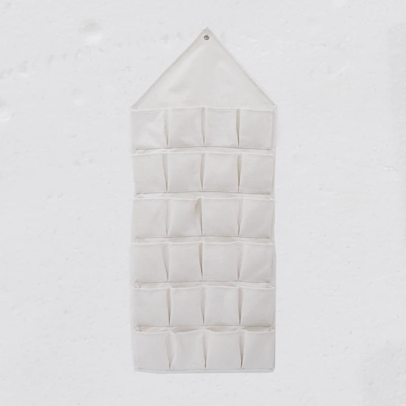 24 Pockets Custom Logo Hanging Storage Organizer Bag Sublimation Blank Folding Hanging Sundries Bag