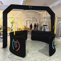 2026 Video Booth Wireless Automatic Rotating Selfie Anti Shaking Arm Design 360 Photo Booth with Ring Light