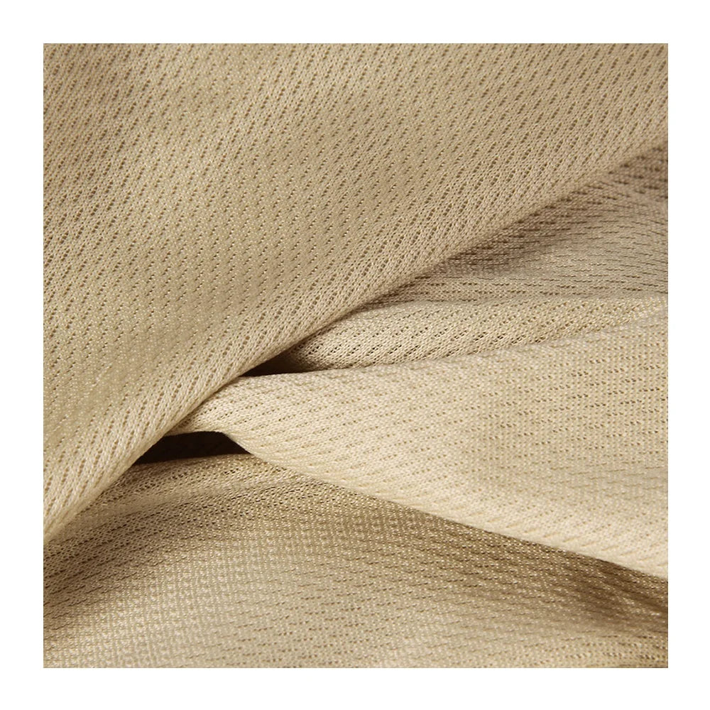 Copper-Poly Anti-Microbial Knitted Mesh - Breathable Deodorant Material for Sportswear