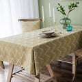 2024 New Design Rectangular Modern Woven Tablecloth Mat Washable Stain Resistant Textile Factory Price Desk Cover for Restaurant