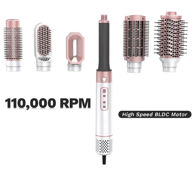 Mesky 2024 1200 Watt Self Rotating Price Straightening Travel Size Hair Dryer Volume Brush for Travel