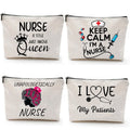 Custom Logo Nurse Medical Tote & Makeup Bag Unisex Work Bag with Zipper Polyester Badge Holder Gift