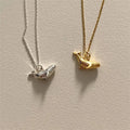 18K Gold Plated 925 Sterling Silver Whale Pendant Animal Necklaces for Women Gifts Jewelry