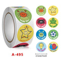 500 Pcs/Roll Reward Encouragement Thank You Stickers for Popular Roll Kraft Paper Gilding Round Thank You Baking Label