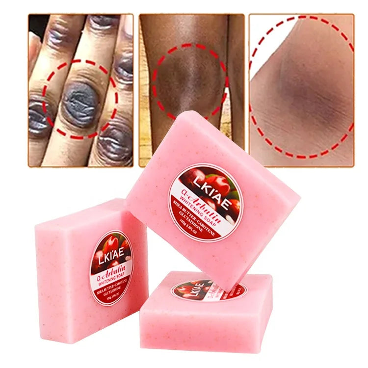 Women Facial Wash Beauty Glowing Skin Nourishing Cleansing Best Whitening Soap to Remove Dark Spots FaceKneesElbows