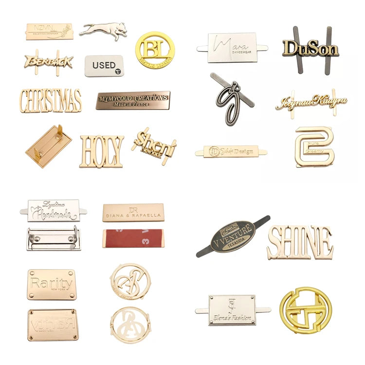 Manufacturer Engraved Name Metal Tag Custom Handbags Metal Logo Plate Label for Bag Hardware