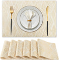 European Style Hotel Place Mat Plastic Vinyl Hollow Placemat with Silver Seashells Heat Insulation Plain Design by Manufacturer