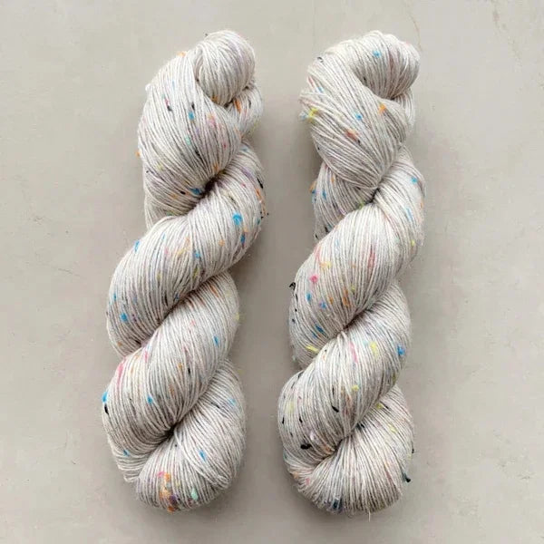 Lotus Yarns Merino Nep Angelina Undyed Superwash Merino Fingering/Sock Weight Natural Hand Knitting Yarn for HandDye