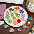 Yi YHJ Women's Hair Accessories Small Mini 3.5cm Fun Cartoon Animal Fish Acetate Shark Clip Hair Claw Clips Girl Woman Wholesale