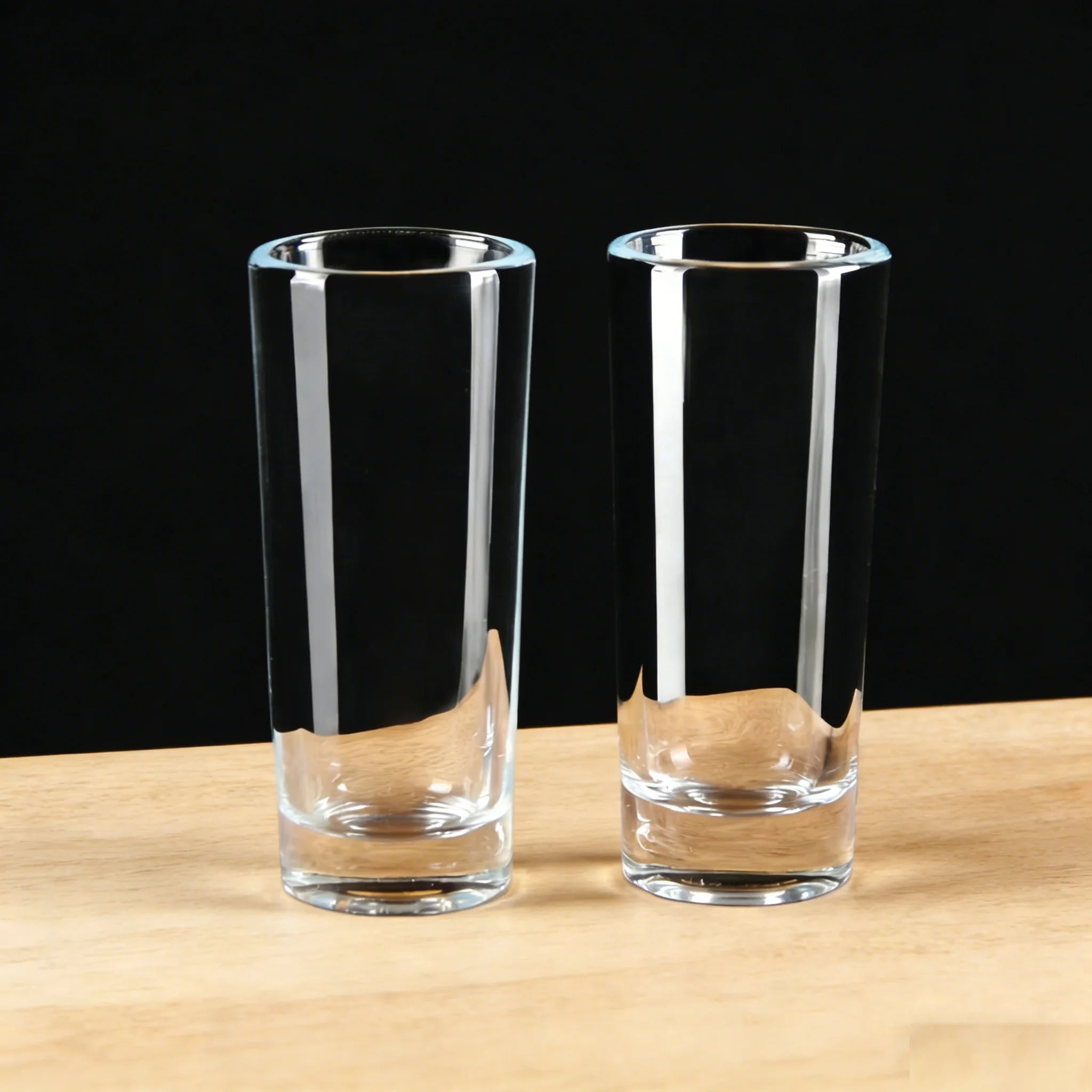 2oz Clear Tall Shooter Glasses Tequila Shot Cups with Heavy Base for Bars & Parties