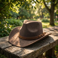 New Women's Men's Black Suede Chape Western Cowboy Hat Gentleman Jazz Sombrero Hombre Cap Dad Cowgirl Hats Size 56-58cm Outdoor