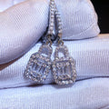 CAOSHI Beautiful Daily Jewelry Girls Shiny New Fashion Full Gems Dangle Earrings Trendy Silver Lock Zircon Earrings Women