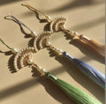 New Recommended Pearl Point Drill Fan Delicate Pressure Front Hanfu Cheongsam Pendant Country Dynasty New Products