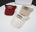 Wholesale New Arrival Embroidery Men's Sport Decorating Cotton Terry Cloth Hook and Loop Sun Visor Cap