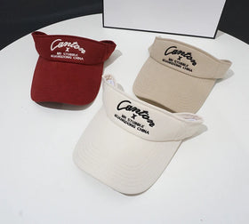 Wholesale New Arrival Embroidery Men's Sport Decorating Cotton Terry Cloth Hook and Loop Sun Visor Cap